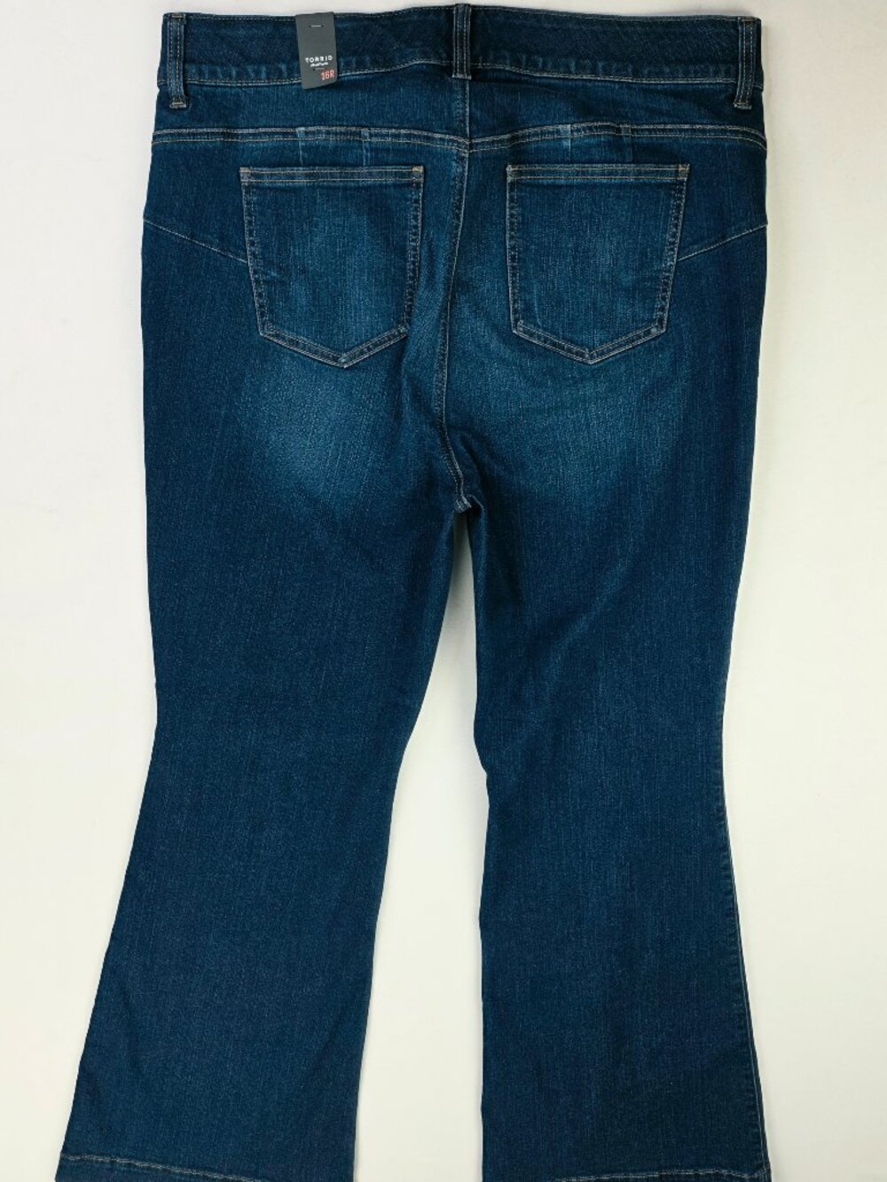 Torrid Bombshell Flare Premium Stretch Size 16R Womens Blue 31 Inch Inseam Jeans